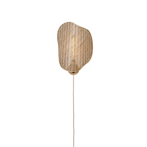 GOOD&MOJO Wandlamp 'Kinabalu' Bamboe, kleur Naturel/Bruin