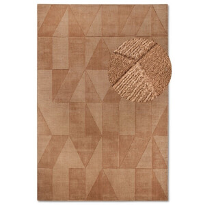 Wollen Vloerkleed Ursule - Koper 150x80cm - Wol - Dekbed-Discounter.nl