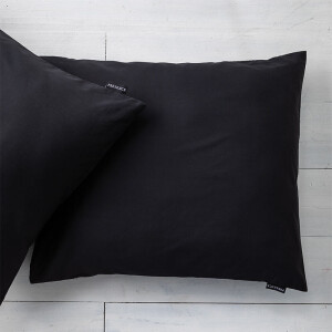 Kussenslopen Percale Katoen 2 PACK Effen Off Black Presence - Dekbed-Discounter.nl