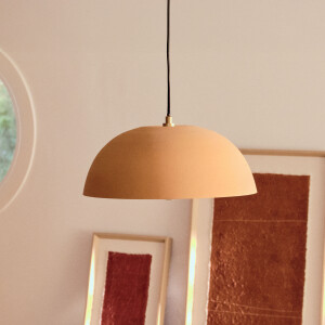 Kave Home Hanglamp 'Nibla' Kleipatroon, kleur Terracotta
