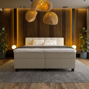 Boxspring Hotel Luxury - Wide - Beige - Dekbed-Discounter.nl