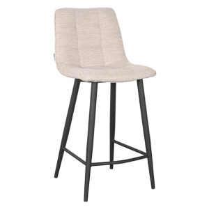 LABEL51 Barkruk 'Jelt' Bouclé, kleur Naturel (zithoogte 65cm)