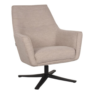 LABEL51 Draaibare Fauteuil 'Tod' Bouclé, kleur Naturel