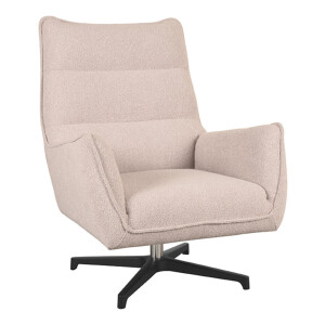 LABEL51 Draaifauteuil 'Rodia' Bouclé, kleur Naturel