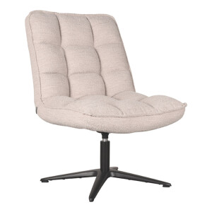 LABEL51 Draaifauteuil 'Vince' Bouclé, kleur Naturel