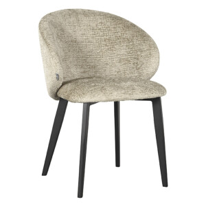 LABEL51 Eetkamerstoel 'Logan' Elegance stof, kleur Beige