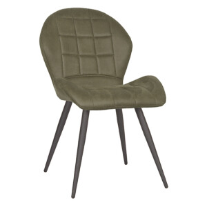 LABEL51 Eetkamerstoel 'Sil' Microvezel, kleur Groen