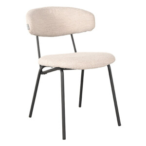 LABEL51 Eetkamerstoel 'Zack' Bouclé, kleur Naturel