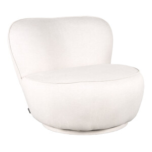 LABEL51 Fauteuil 'Bunny' Microfiber, kleur Crème
