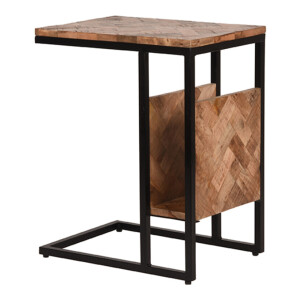 LABEL51 Laptoptafel 'Shift' Visgraat Mangohout, kleur Naturel