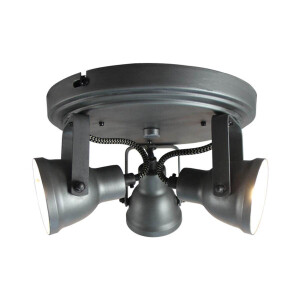 LABEL51 LED Spot 'Max' 3-lichts, kleur Burned Steel