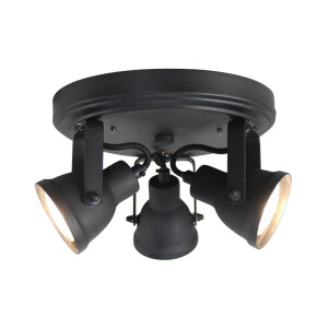 LABEL51 LED Spot 'Max' 3-lichts, kleur Zwart