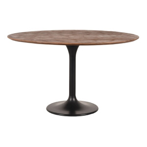 LABEL51 Ronde Eettafel 'Otto' Espresso Mangohout, 130cm