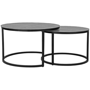 LABEL51 Salontafel 'Grand' Set van 2 stuks, kleur Grijs