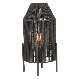 LABEL51 Tafellamp 'Ibiza' Jute, kleur Zwart