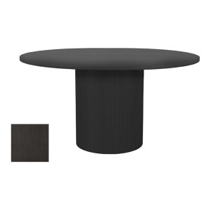 LABEL51 Uitschuifbare Eettafel 'Oliva' Zwart Eiken, 150-200 x 130cm
