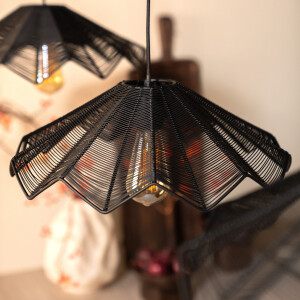 By-Boo Hanglamp 'Varjo' 40cm, kleur Zwart