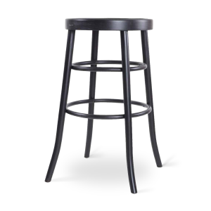 Lauren houten barkruk zwart - 75 cm