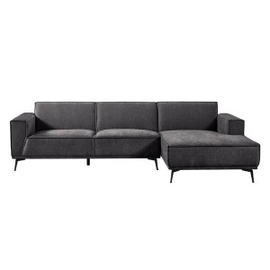 Tower Living 2,5-zits Loungebank 'Leeds' Rechts, kleur Black Blue