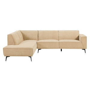 Tower Living 2,5-zits Hoekbank 'Leeds' Links, kleur Beige