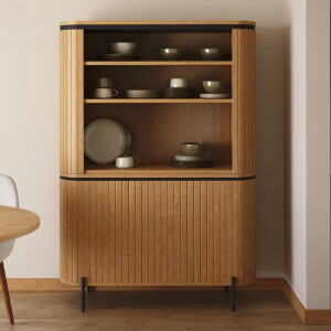 Kave Home Vitrinekast 'Licia' Mangohout, 170 x 120cm