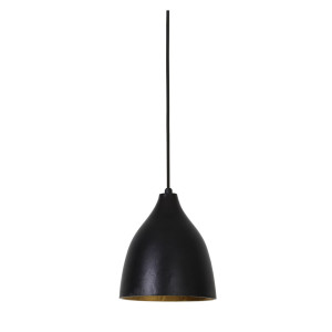 Light & Living Hanglamp 'Sumero' 18cm, mat zwart-goud
