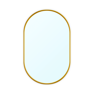 Lize wandspiegel ovaal goud - 80 x 50 cm