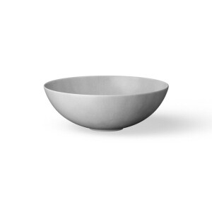 Looox Ceramic raw waskom - 40cm - rond - light grey wwk40lg