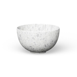 Looox Ceramic terrazzo Sink Ceramic small Waskom fontein 23cm rond terrazzo beige wwks23tb