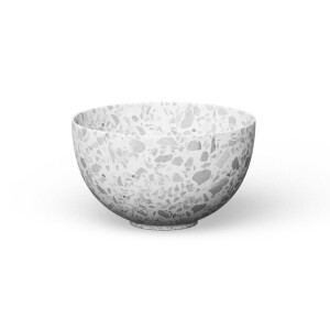 Looox Ceramic terrazzo Sink Ceramic small Waskom / fontein 23cm terrazzo grijs wwks23tg
