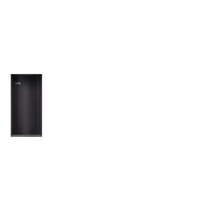 Looox Colour BoX inbouwnis - 15x30x10cm - RVS antraciet mat cbox15a