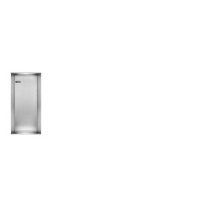 Looox Colour BoX inbouwnis - 15x30x10cm - RVS geborsteld cbox15rvs