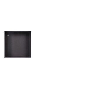 Looox Colour BoX inbouwnis - 30x30x10cm - RVS antraciet mat cbox30a