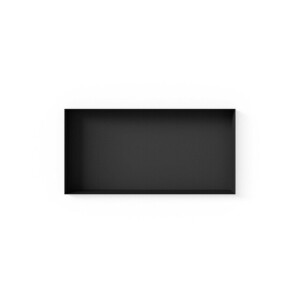 Looox Colour BoX inbouwnis - 60x30x10cm - RVS Zwart mat cbox60mz