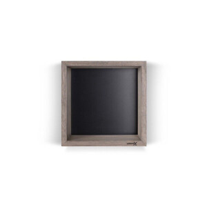 Looox Wood collection wand BoX 30x30cm met achterplaat zwart mat eiken zwart mat wbox30mz