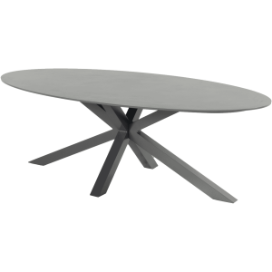 Hartman Ovale Tuintafel 'Xander' Keramiek, 220 x 120cm, kleur Antraciet