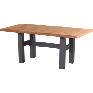 Hartman Tuintafel 'Sophie Yasmani' Teakhout, 180 x 95cm, kleur Naturel/Antraciet