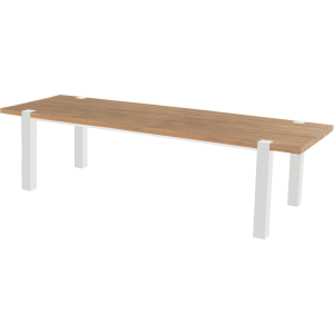 Hartman Tuintafel 'Esmee' Teakhout, 280 x 100cm, kleur Naturel/Wit