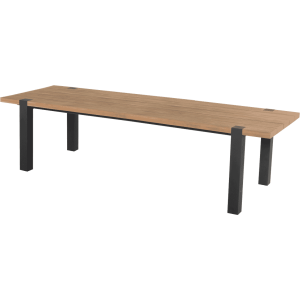 Hartman Tuintafel 'Esmee' Teakhout, 280 x 100cm, kleur Naturel/Zwart