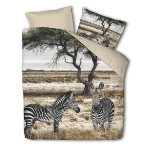 Dekbedovertrek Oase - Eenpersoons (140x200 Cm) - Meerkleurig Polyester-katoen - Natuur - Luna Bedding - Dekbed-Discounter.nl