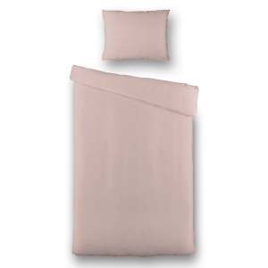 Dekbedovertrek Luna Uni - Eenpersoons (140x220 cm) - Roze Microvezel - Dessin: Effen - Luna Bedding - Dekbed-Discounter.nl