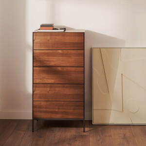 Kave Home Ladekast 'Vedrana' Walnoot, 114 x 60cm