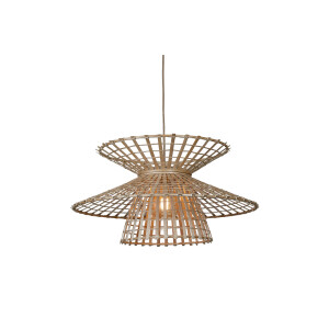 GOOD&MOJO Hanglamp 'Machu Picchu' Bamboe, 57cm, kleur Naturel