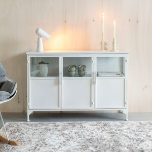 ZILT Dressoir 'Majah' metaal 120cm, kleur Wit