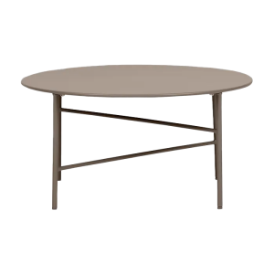 Mila metalen tuin salontafel taupe - Ø70 cm