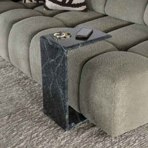 By-Boo Laptoptafel 'Mirage' Marmer, kleur Groen