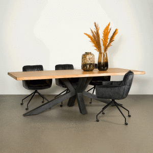 Tower Living Eettafel 'Sovana' Acacia Boomstam kleur Naturel, 240 x 100cm