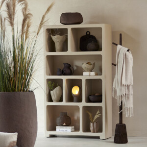 Light & Living Vakkenkast 'Nahua' 190 x 110cm, kleur Beige