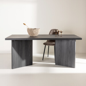 Nohr Eettafel 'Navarro' 180 x 90cm, kleur Zwart
