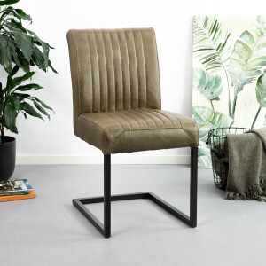 Eetkamerstoel 'Ferro', kleur groen